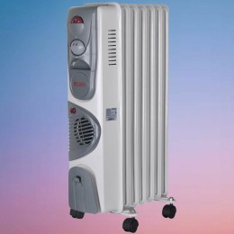 Масляный обогреватель РЕСАНТА ОМ-7НВ [67/3/10] 1,9кВт с вентилятором, 330?240?630, 7секций, 8,3кг }